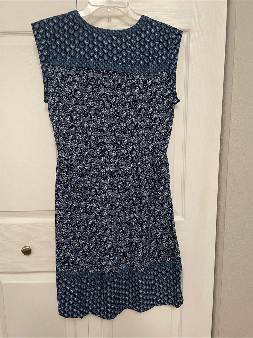 Loft Outlet Sleeveless Summer Dress Small Blue Paisley & Floral Print Dress - Picture 5 of 11